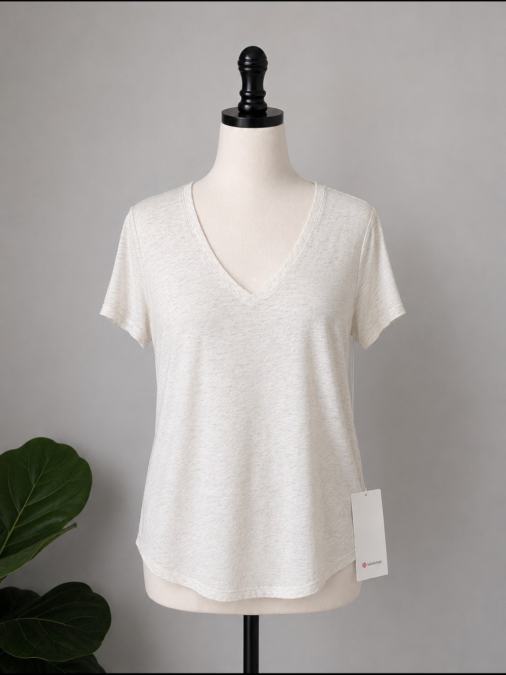 NWT Lululemon Love Tee- Heather Cream